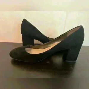 Libby Edelman Black 2‎ 1/2” Square Heels Women's Size 9.5 - Comfortable Stylish